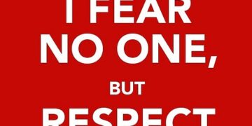 I fear no one, but respect everyone. - tymoff